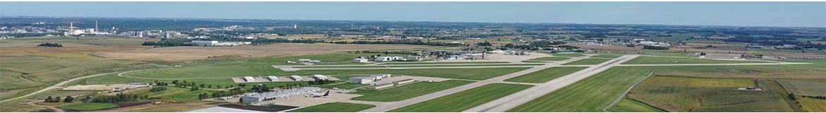 Aerial photo of airfield