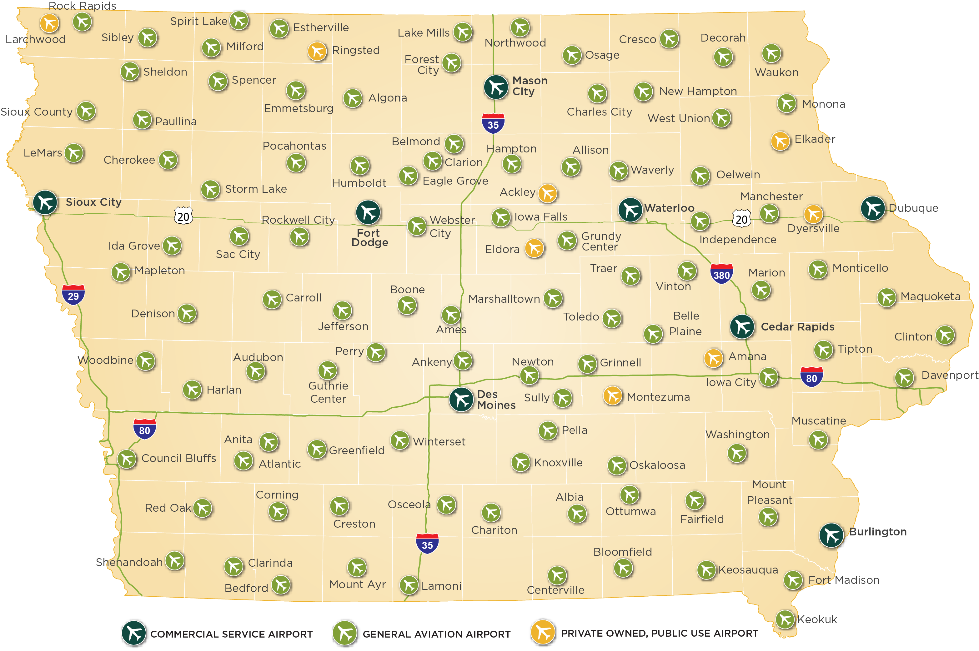 Iowa System Plan Map